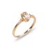 Inel de logodna din aur roz 18K cu morganit 0,50 ct. si diamante 0,02 ct., model Orsini 2756G-M5X7 (Aur 750‰ 1,7 g.)